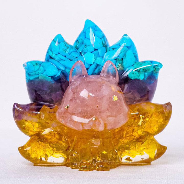Buddha Stones小型 各種石 ストロベリークォーツ アメジスト グリーンアベンチュリン 九尾の狐 癒し 室内装飾