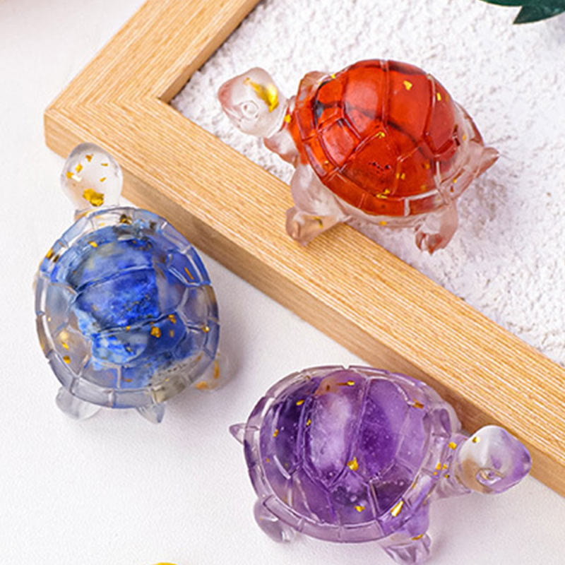 Buddha Stones各種 シトリン グリーンアベンチュリン アメジスト ミニ亀 繁栄 家の装飾 - image 28