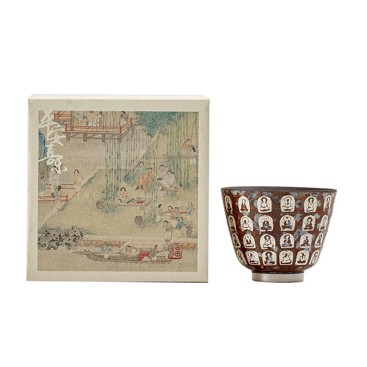 Buddha Stones万仏詩 ティーカップ カンフーティーカップ 100ml ギフトボックス付き