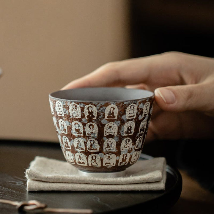 Buddha Stones万仏詩 ティーカップ カンフーティーカップ 100ml ギフトボックス付き