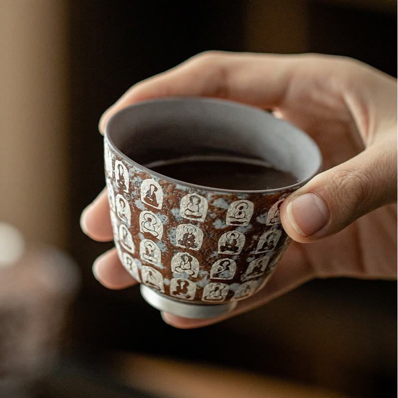 Buddha Stones万仏詩 ティーカップ カンフーティーカップ 100ml ギフトボックス付き