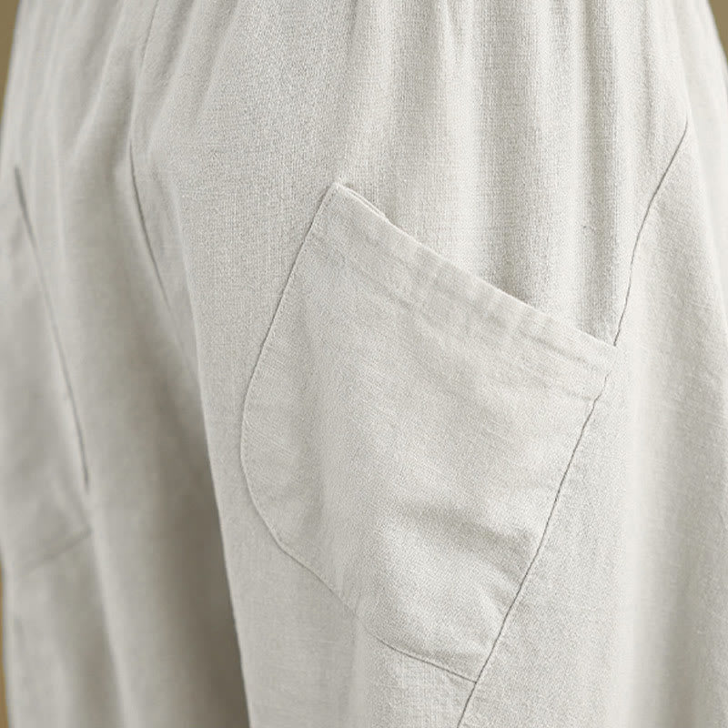 Buddha Stonesスプリング 7-8丈 無地 レディース ハーレムパンツ ポケット付き - image 9