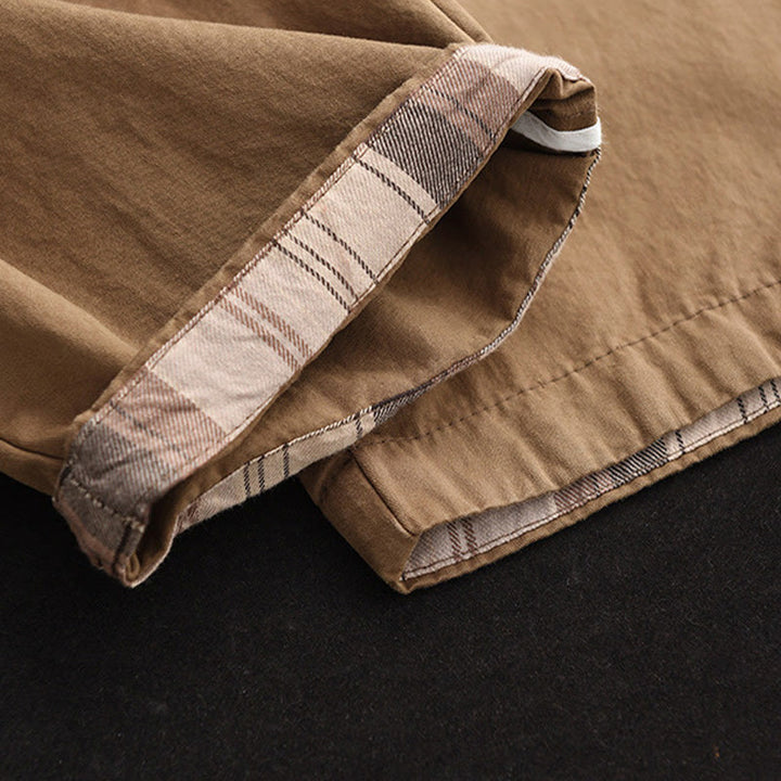 Buddha Stonesカジュアル 無地 パッチカフデザイン レディース コットン ハーレム クロップドパンツ ポケット付き - image 5