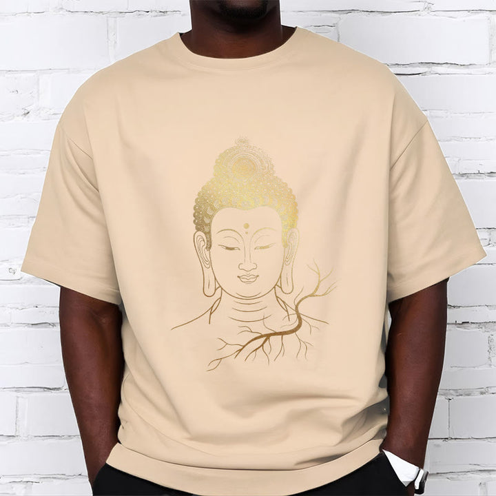 Buddha Stones黄金瞑想 仏陀の頭 Tシャツ - image 10