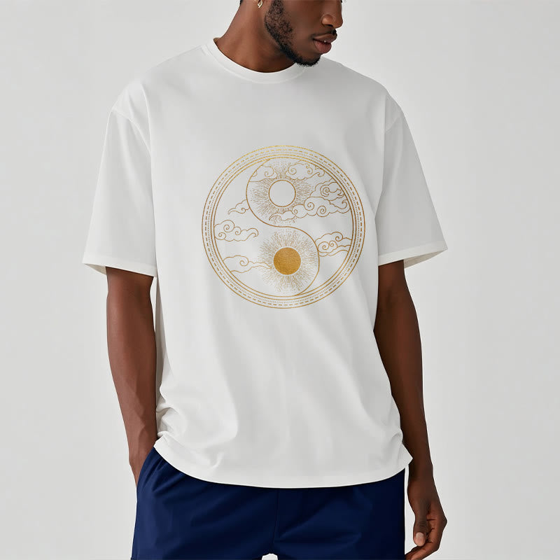 Buddha Stones陰陽 太陽 吉兆 雲 Tシャツ - image 9