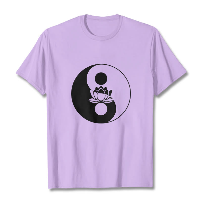 Buddha Stones陰陽蓮の花Tシャツ - 梅 - 2XL - image 17