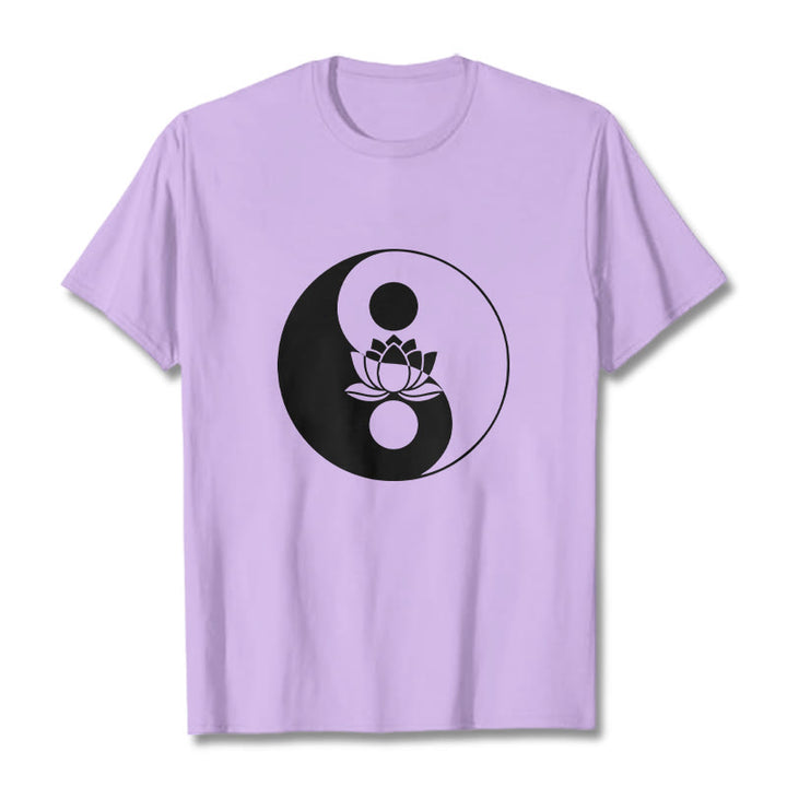 Buddha Stones陰陽蓮の花Tシャツ - 梅 - 2XL - image 16