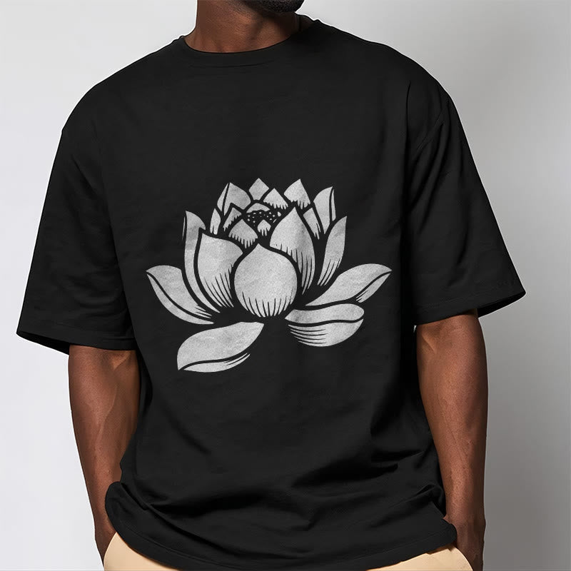 Buddha Stones蓮の花デザインTシャツ - image 5
