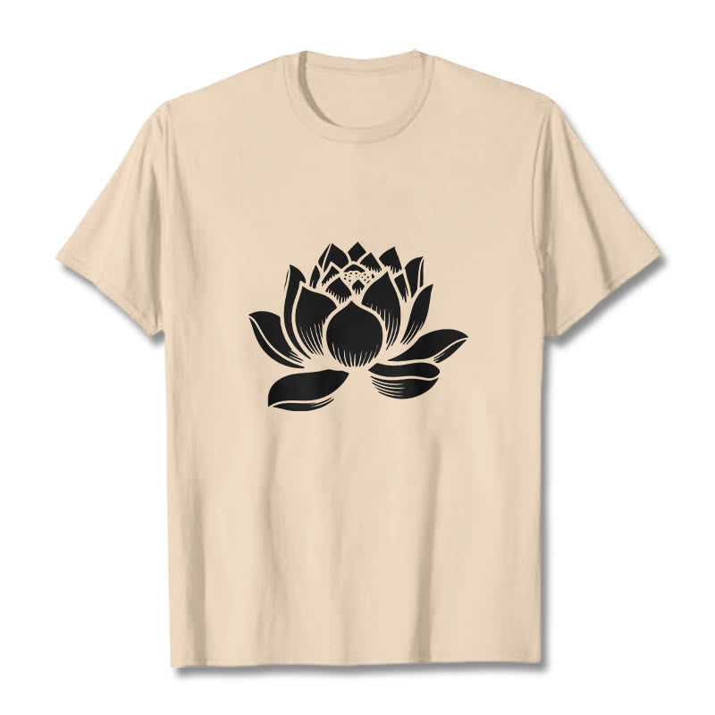 Buddha Stones蓮の花デザインTシャツ - ビスク - 2XL - image 11