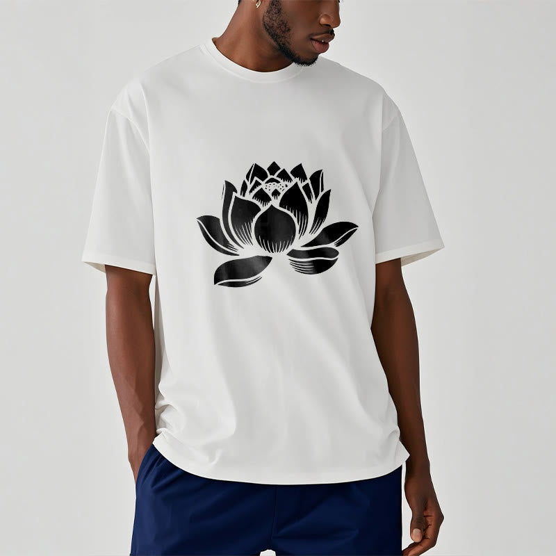 Buddha Stones蓮の花デザインTシャツ - image 9