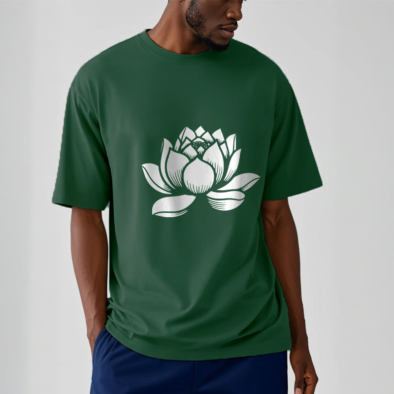 Buddha Stones蓮の花デザインTシャツ - image 2