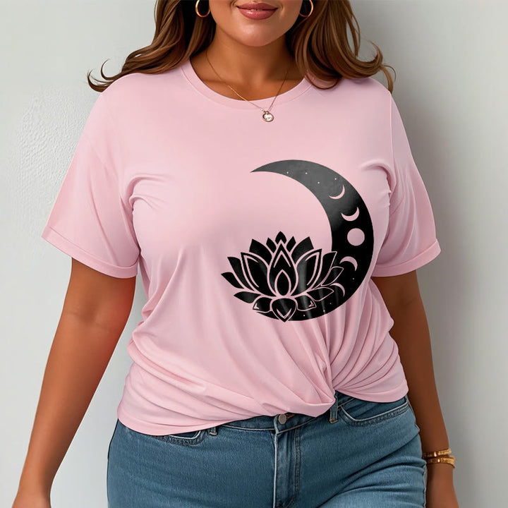Buddha Stones三日月 蓮の花 太陽 Tシャツ - image 13