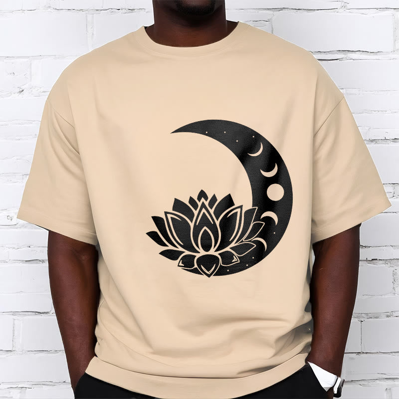 Buddha Stones三日月 蓮の花 太陽 Tシャツ - image 9