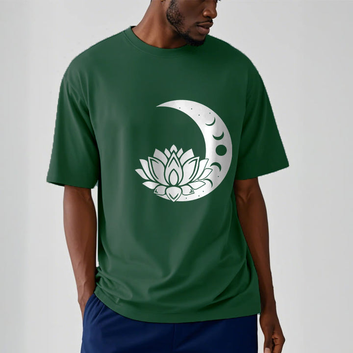 Buddha Stones三日月 蓮の花 太陽 Tシャツ - image 11