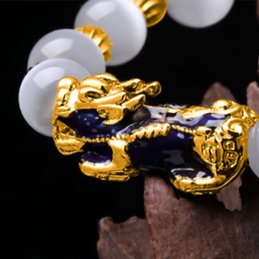 Buddha Stonesキャットアイカラーチェンジ貔貅サポートブレスレット