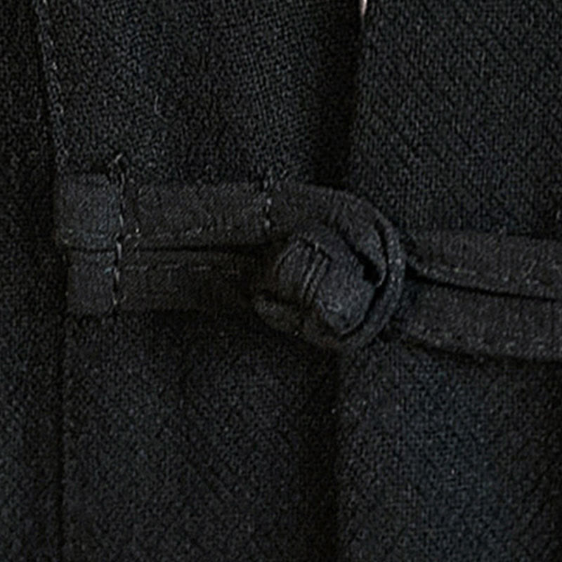 Buddha Stones無地中国風カエルボタンジャケット コットンリネン メンズ 七分袖着物 - image 18