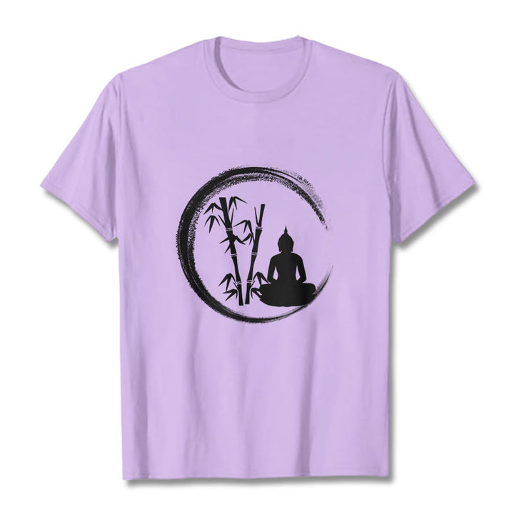 Buddha Stones禅仏像 座禅 竹 瞑想 Tシャツ - 梅 - 2XL - image 17