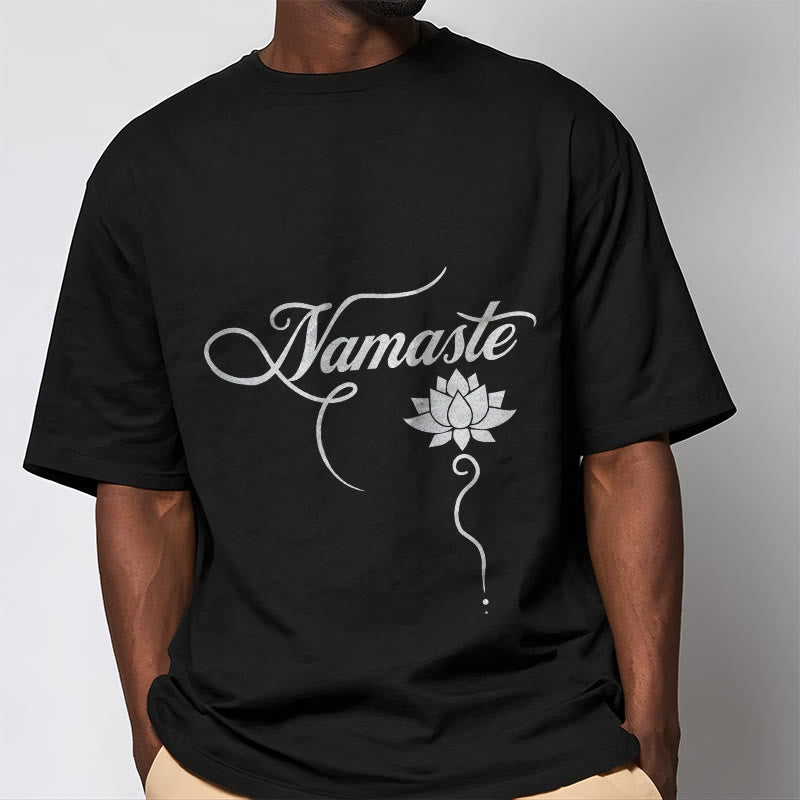 Buddha StonesHELLO ヒンディー語 ロータス Tシャツ - image 5