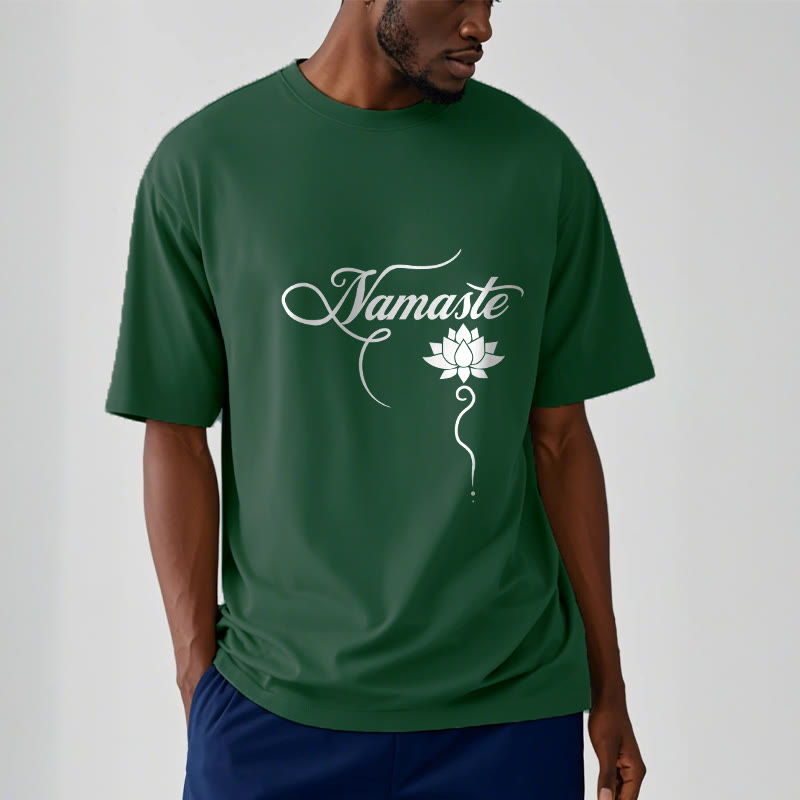 Buddha StonesHELLO ヒンディー語 ロータス Tシャツ - image 2