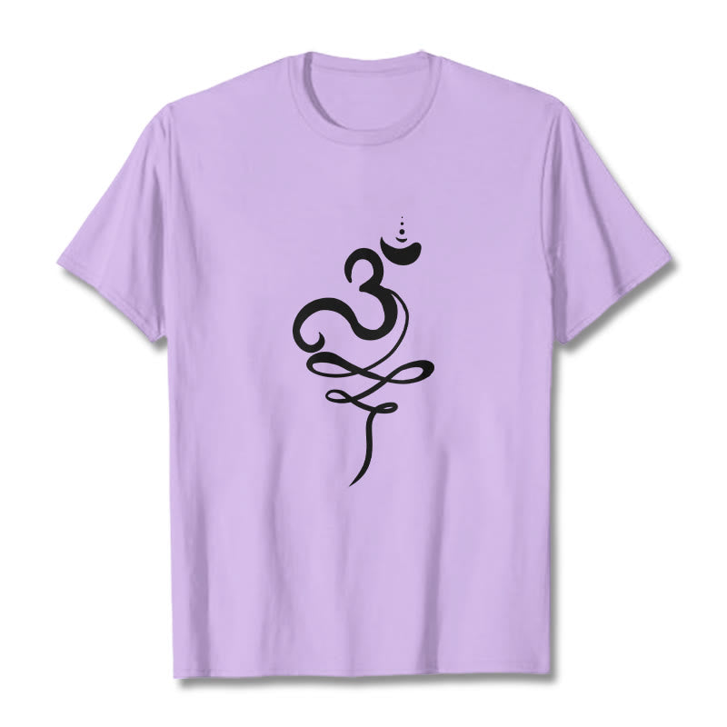 Buddha Stones OM サンスクリット ティー T シャツ - 梅 - 2XL - image 16