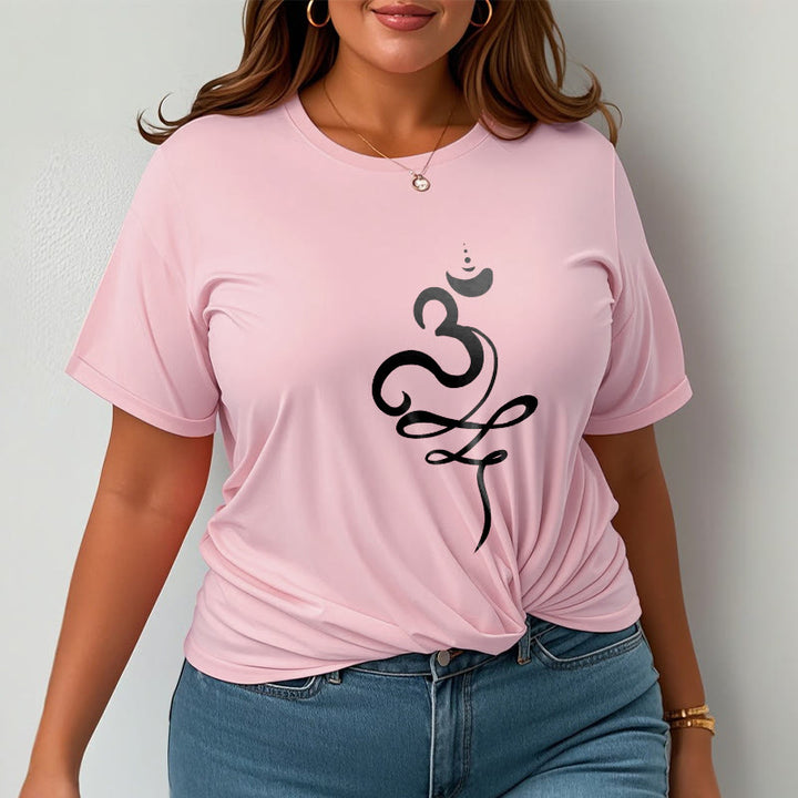 Buddha Stones OM サンスクリット ティー T シャツ - image 14