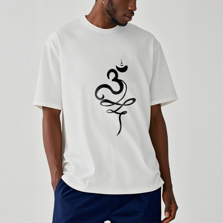 Buddha Stones OM サンスクリット ティー T シャツ - image 8