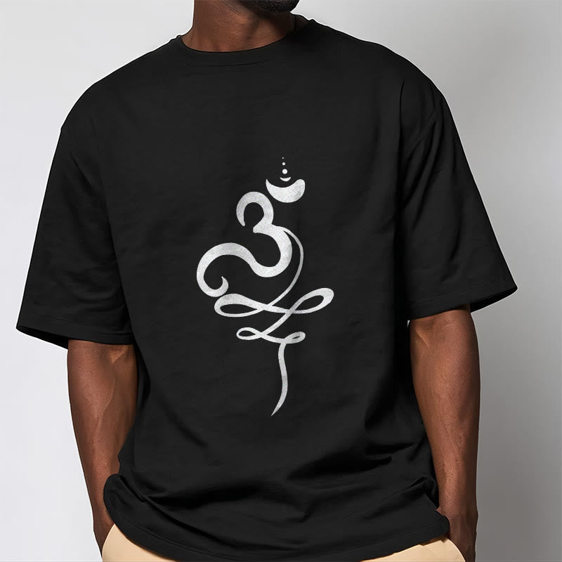 Buddha Stones OM サンスクリット ティー T シャツ - image 1