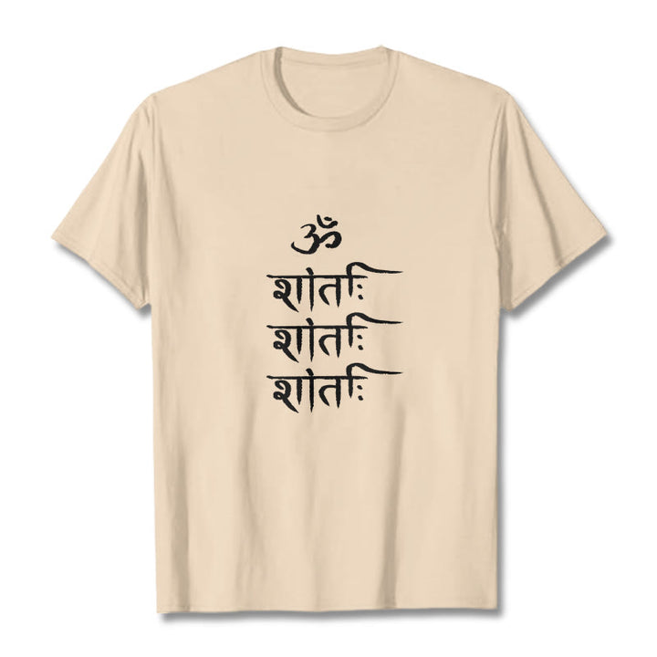 Buddha Stones OM MANTRA サンスクリット柄 Tシャツ Tシャツ - ビスク - 2XL - image 10