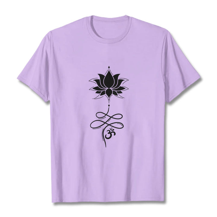 Buddha Stones Lotus OM サンスクリット T シャツ - 梅 - 2XL - image 17