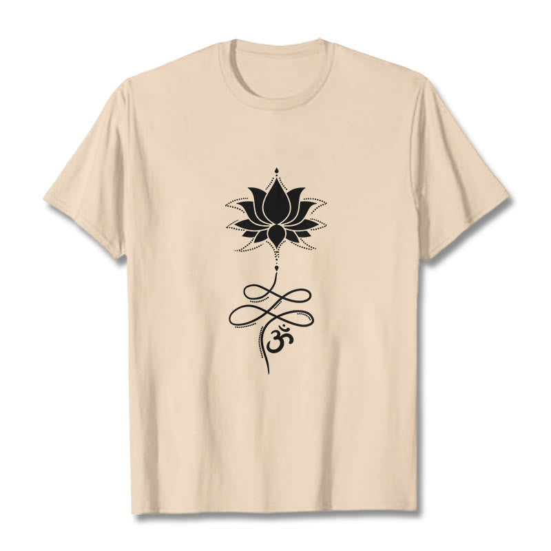 Buddha Stones Lotus OM サンスクリット T シャツ - ビスク - 2XL - image 8