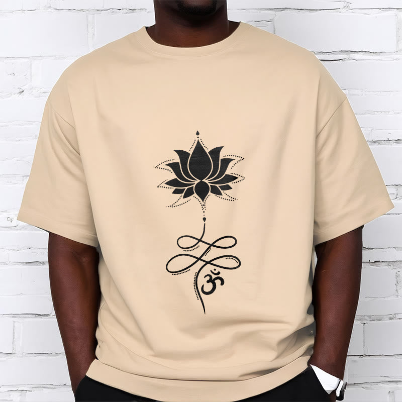 Buddha Stones Lotus OM サンスクリット T シャツ - image 10