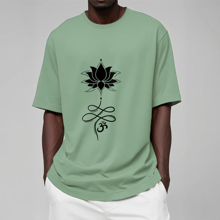 Buddha Stones Lotus OM サンスクリット T シャツ - image 15