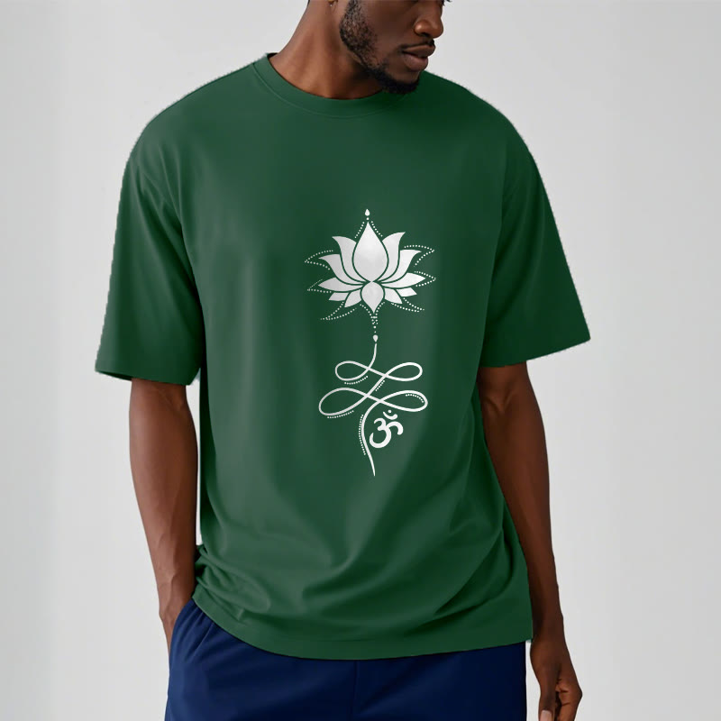Buddha Stones Lotus OM サンスクリット T シャツ - image 11