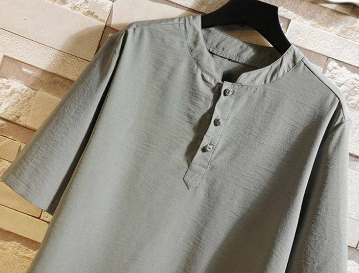 Buddha Stonesヴィンテージ カジュアル 無地 メンズ 半袖シャツ ジャケット - image 15