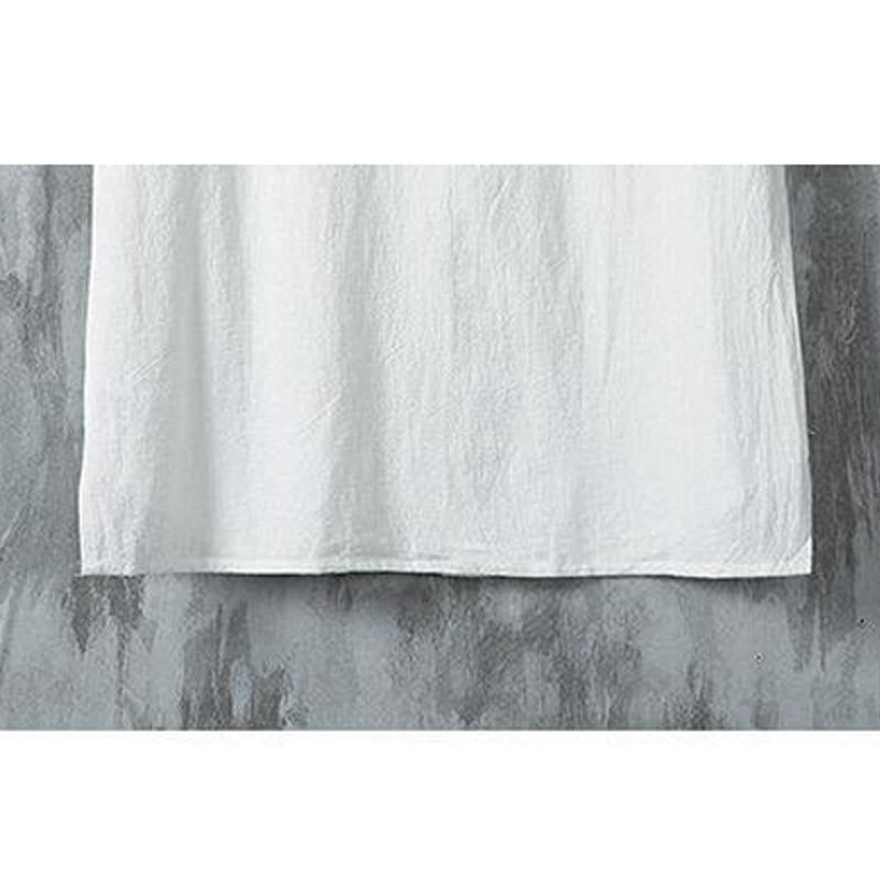 Buddha Stonesデイリーカジュアル プレーンチャイニーズフロッグボタン メンズ 半袖 コットンリネンシャツ - image 7