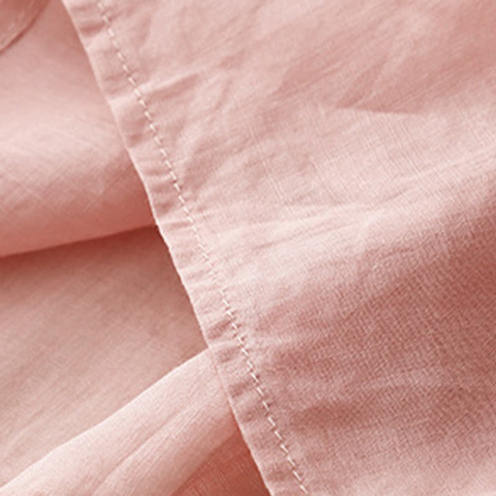 Buddha Stones夏 カジュアル 刺繍 花 レディース Vネック デザイン 半袖 アクリル Tシャツ - image 11