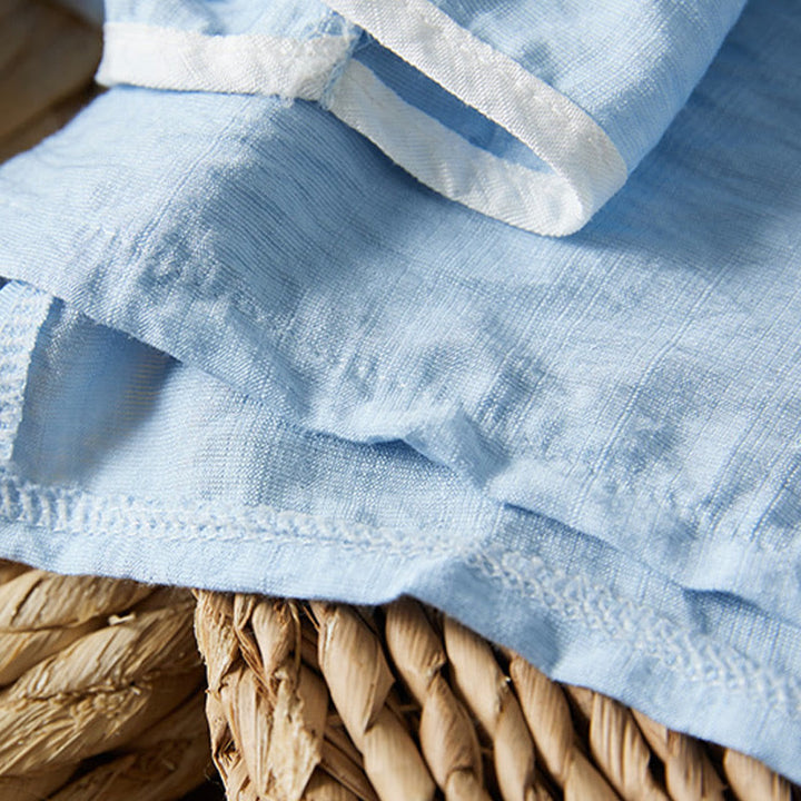 Buddha Stonesカジュアル レディース 花柄 刺繍柄 カエルボタン 斜め襟デザイン 七分袖 コットンリネン シャツ - image 15