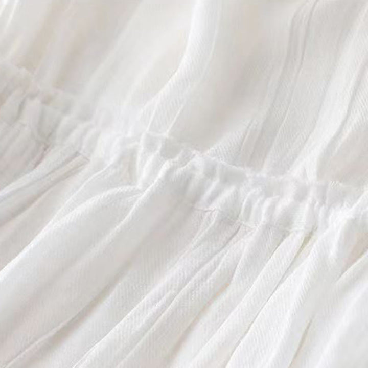 Buddha Stonesカジュアル 無地 ハンドメイド ドローストリング ウエスト ミディドレス アクリル ノースリーブ ドレス ポケット付き - image 12