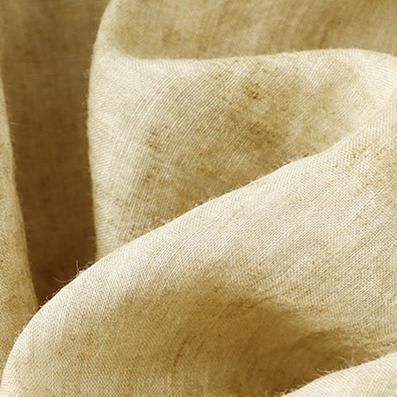 Buddha Stonesサマーカジュアル刺繍スタンドカラーデザイン七分袖アクリルミディドレス - image 12