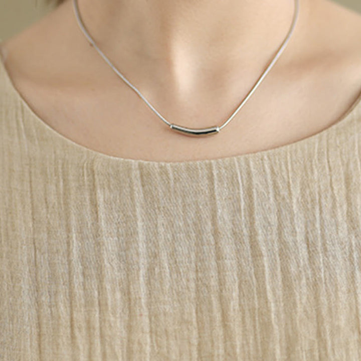 Buddha Stonesサマーカジュアルプレーンデザインクルーネック半袖コットンリネン混紡ダブルレイヤーミディド​​レス - image 7