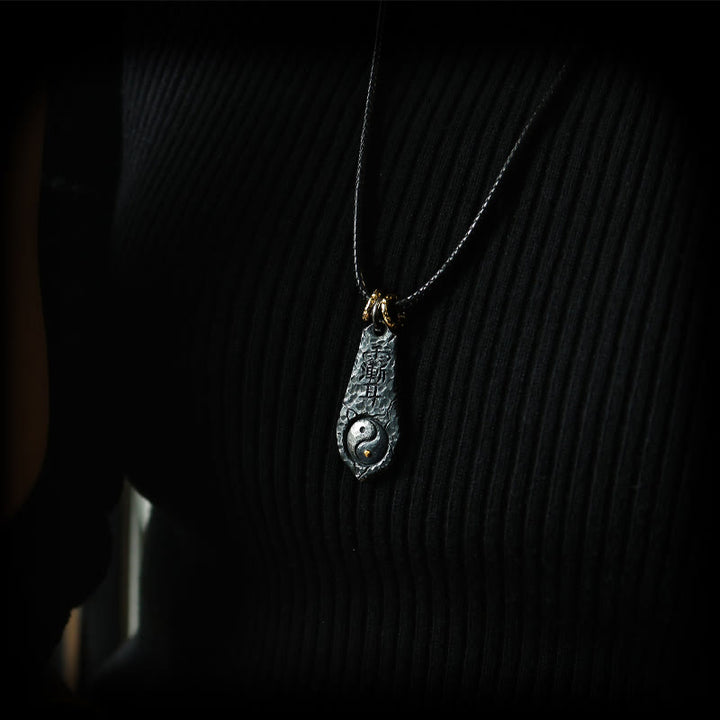 Buddha Stones999スターリングシルバー 24Kゴールド 北斗七星 陰陽デザイン ハーモニーネックレスペンダント - image 8