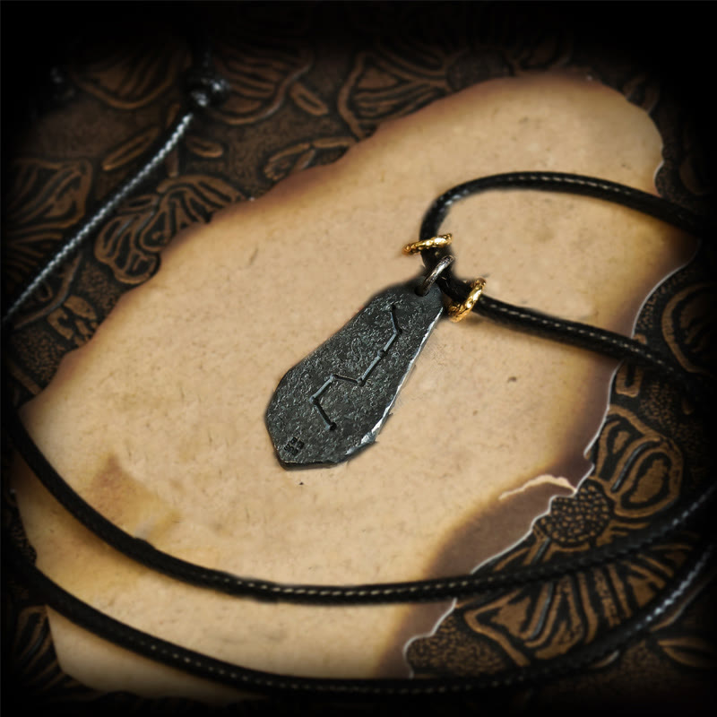 Buddha Stones999スターリングシルバー 24Kゴールド 北斗七星 陰陽デザイン ハーモニーネックレスペンダント - image 3