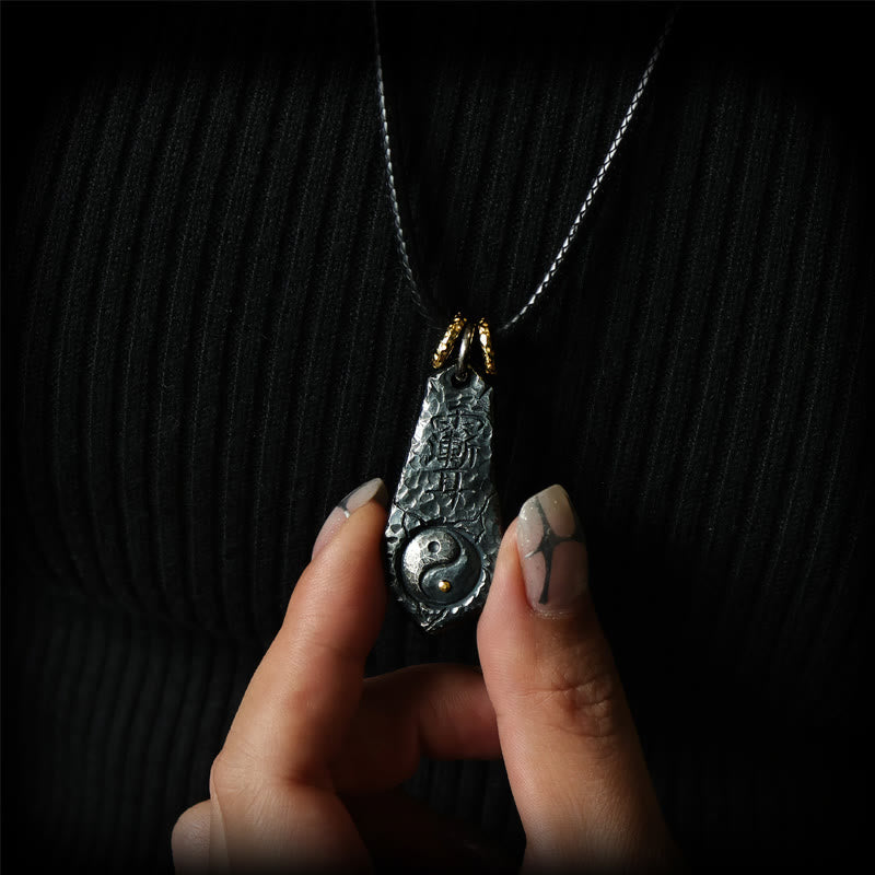 Buddha Stones999スターリングシルバー 24Kゴールド 北斗七星 陰陽デザイン ハーモニーネックレスペンダント - image 5
