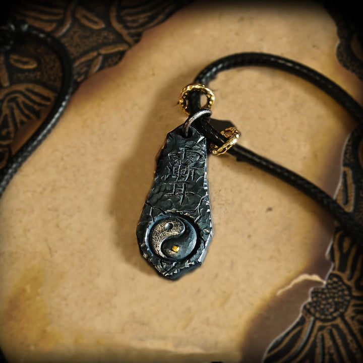 Buddha Stones999スターリングシルバー 24Kゴールド 北斗七星 陰陽デザイン ハーモニーネックレスペンダント - image 2