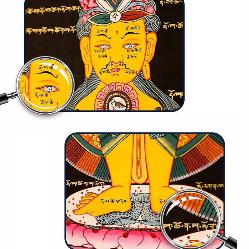 Buddha Stonesチベットタンカ絵画癒し手作り装飾（ランダムスタイル） - image 9