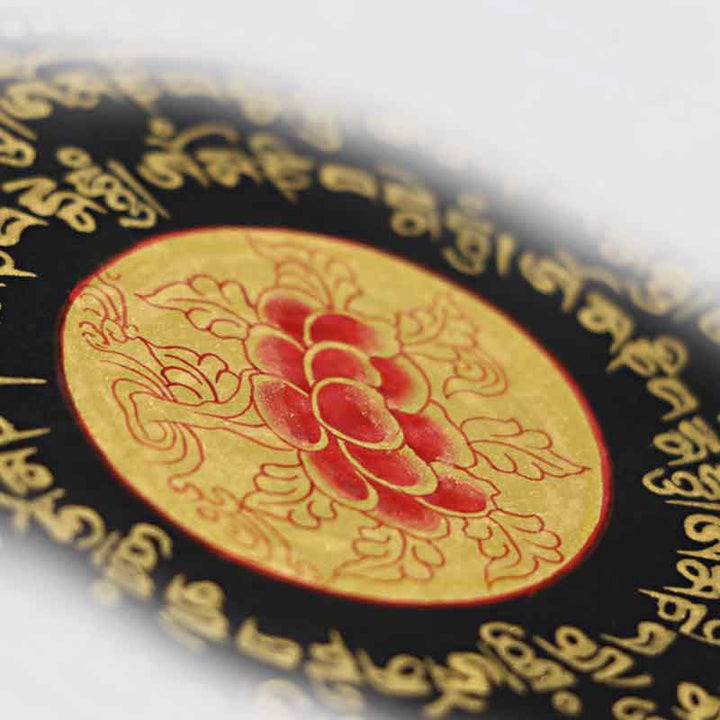 Buddha Stonesチベットタンカ画Om Mani Padme Hum経典 手作り装飾（ランダムスタイル）