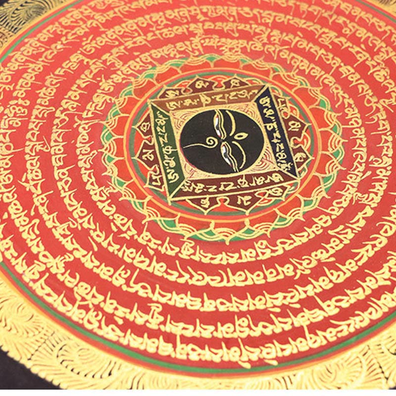 Buddha Stonesチベットタンカ画 六つの真実の言葉 経典 手作り装飾 ブラインドボックス（ランダムスタイル）