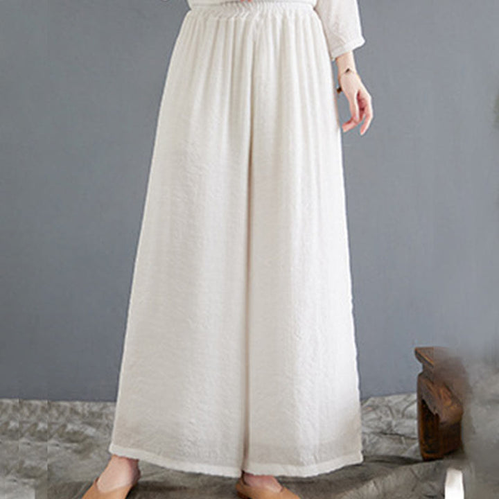 Buddha Stones2点セット ベージュ 中国風 カエルボタンデザイン 長袖シャツ トップス パンツ 瞑想 禅 太極拳 コットンリネン 衣類 レディース セット - image 7