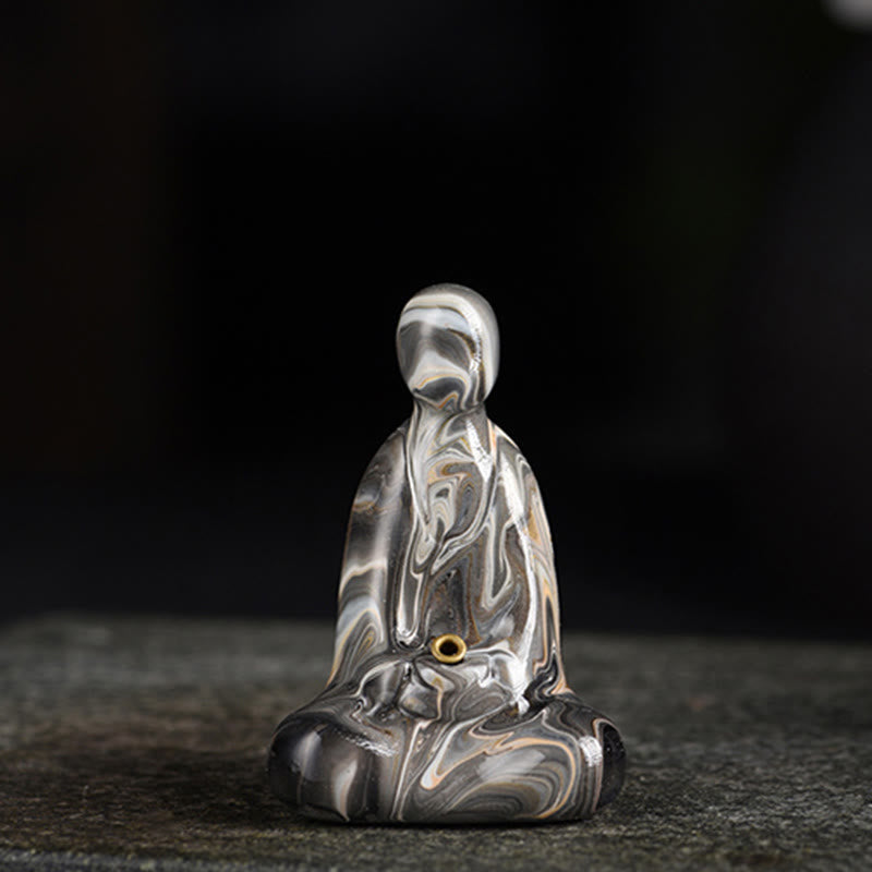 Buddha Stonesミニ無形仏 黒檀 漆工芸 平和 線香立て 装飾