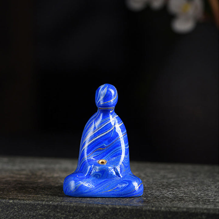 Buddha Stonesミニ無形仏 黒檀 漆工芸 平和 線香立て 装飾